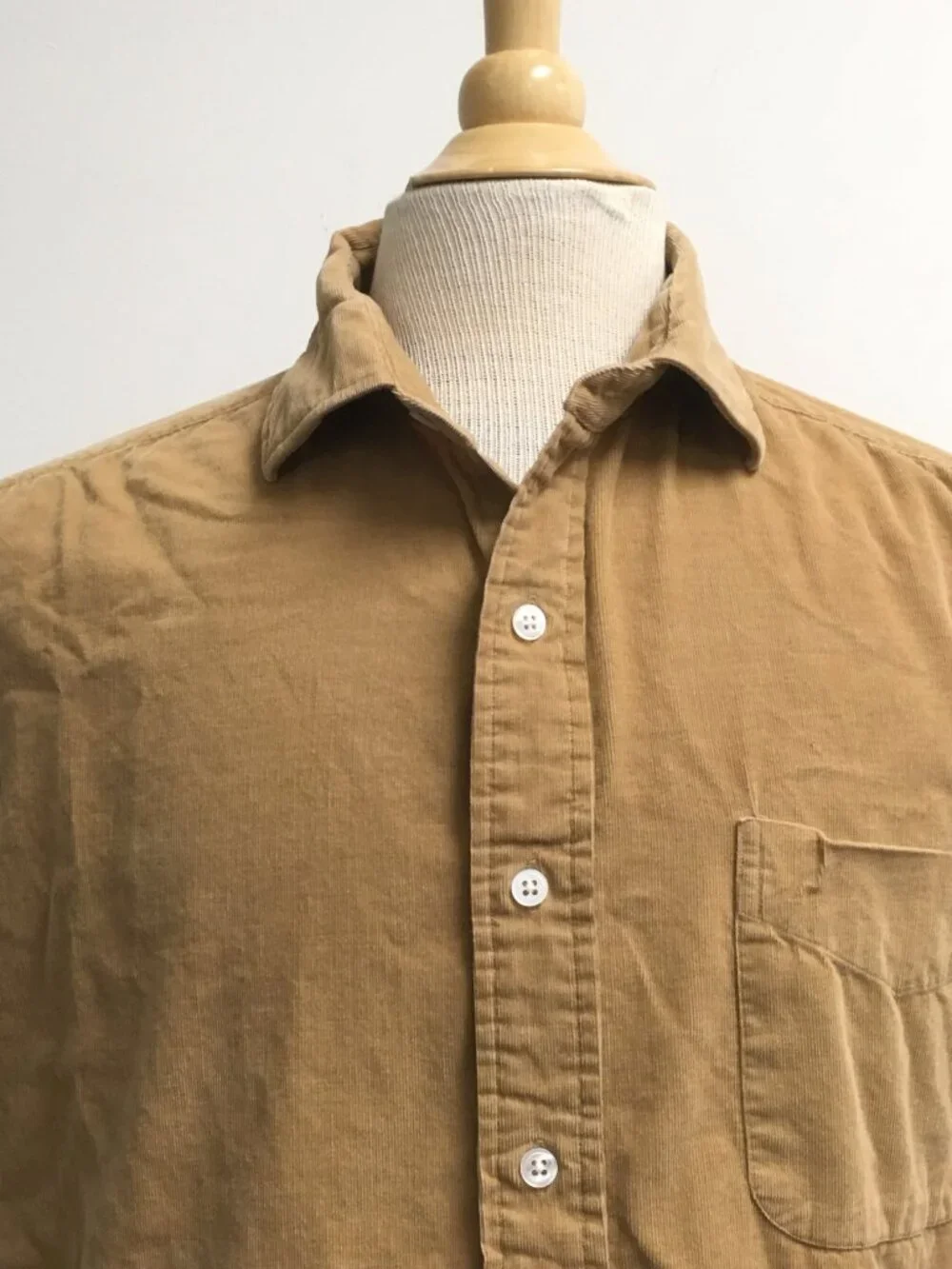 Polo Ralph Lauren camel brown Westerton fine wale corduroy button down shirt xl